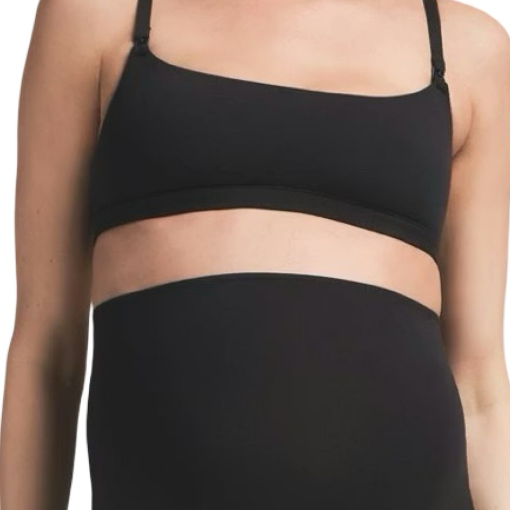 Skims Cotton Jersey Maternity Nursing Scoop Bralette - Soot - Large - NWT - Picture 2 of 5
